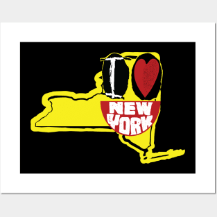 I Love New York Smiling Happy Face Posters and Art
